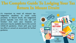 Lodging your tax return Mount Druitt