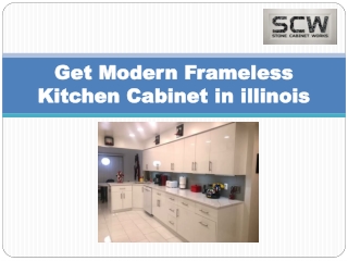 Get Modern Frameless Kitchen Cabinet in illinois-Stone Cabinet Works