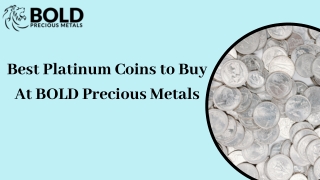 Best Platinum coins to buy at BOLD Precious Metals