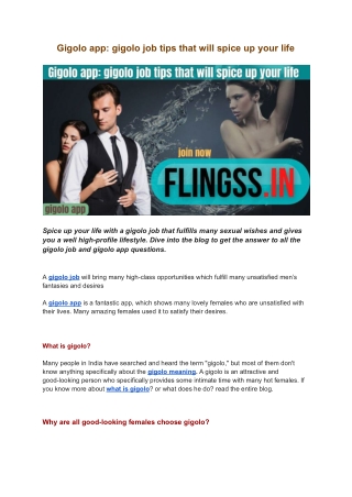 Gigolo app_ gigolo job tips that will spice up your life