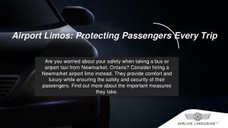 Airport Limos Protecting Passengers Every Trip