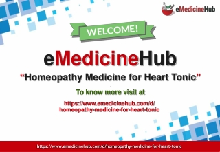 Homeopathy Medicine for Heart Tonic