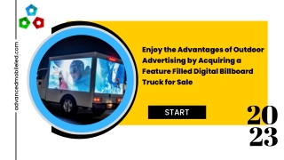 Enjoy the Advantages of Outdoor Advertising by Acquiring a Feature-Filled Digital Billboard Truck for Sale