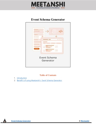 Event Schema Generator