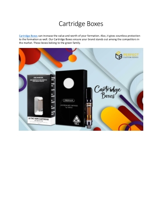 Cartridge Boxes