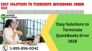 Easy Solutions to Terminate QuickBooks Error 1618