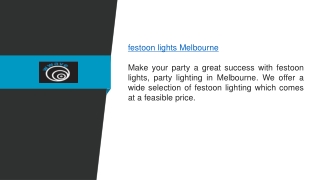 Festoon Lights Melbourne  Wwave.com.au