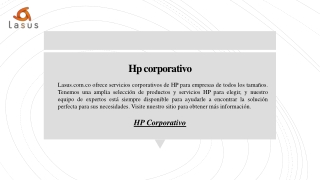 Hp corporativo | Lasus.com.co