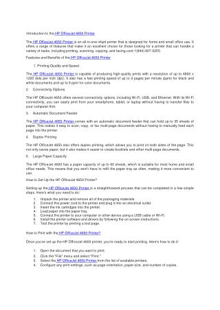 Introduction-to-the-HP-OfficeJet-4650-Printer