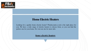 Home Electric Heaters | Fbadiscounts.co.uk