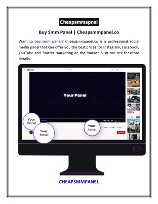 Buy Smm Panel  Cheapsmmpanel.co