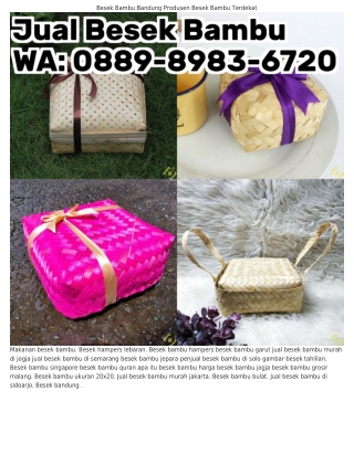 O88ᑫ_8ᑫ8З_Ꮾ7ᒿO (WA) Produsen Besek Bambu Terdekat Besek Bambu Walet