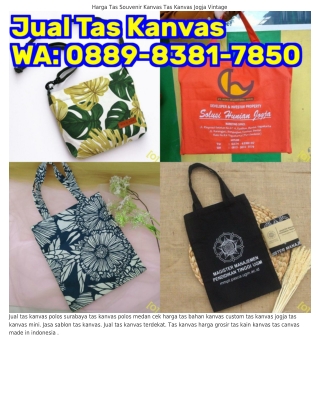 0889•8౩8I•ᜪ850 (WA) Tas Selempang Kanvas Original Pengrajin Tas Kanvas Di Tanger