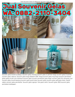 088ᒿ•ᒿll0•3ㄐ0ㄐ (WA) Souvenir Wedding Gelas Mini Souvenir Gelas Jogja