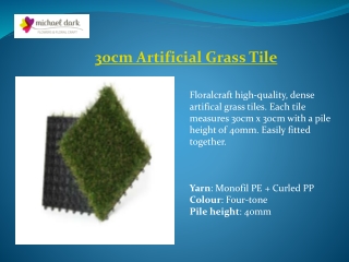 Floralcraft 30cm Grass Tile | Michael Dark