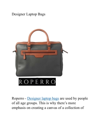 Designer Laptop Bags