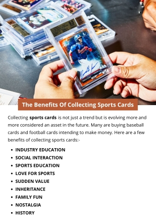 The Benefits Of Collecting Sports Cards