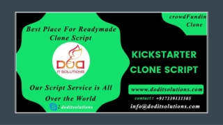 Best Kick Starter Fundraiser Clone System - Readymade Clone Script