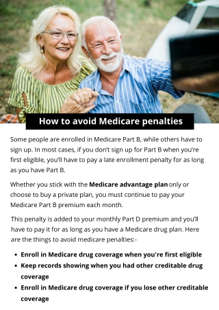 How to avoid Medicare penalties