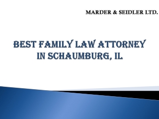 Best Family Law Attorney in Schaumburg, IL-Marder and Seidler