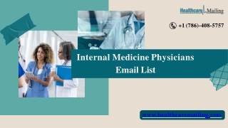 Internal Medicine Physicians Email List