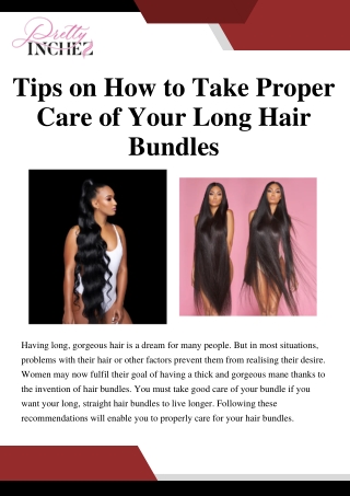 Tips on How to Take Proper Care of Your Long Hair Bundles