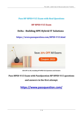 Delta - Building HPE Hybrid IT Solutions HPE0-V15 Exam Questions