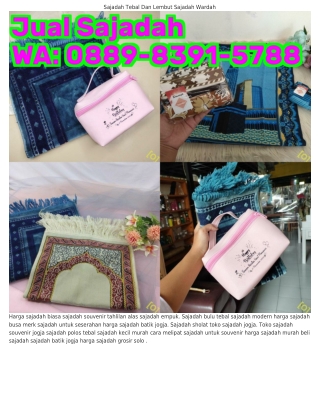 O889~839l~5788 (WA) Sajadah Tebal Dan Empuk Sajadah Bulu Tebal