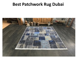 Best patchwork rug Dubai