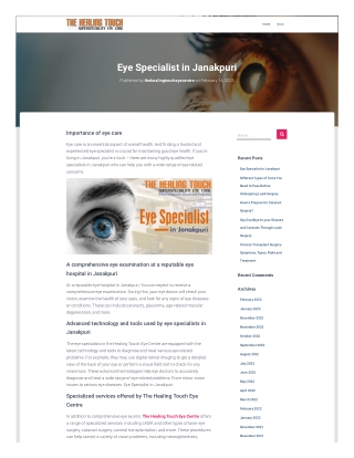 Eye Specialist in Janakpuri