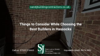 Things to Consider While Choosing the Best Builders in Hassocks