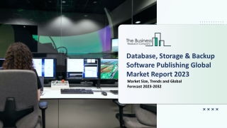 Database, Storage & Backup Software Publishing Global Market Report 2023