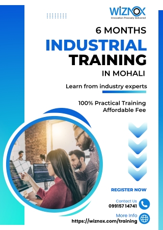 6 Months Industrial Training in Mohali Chandigarh - Learn From Experts