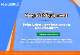Solar Laboratory Instruments Manufacturers