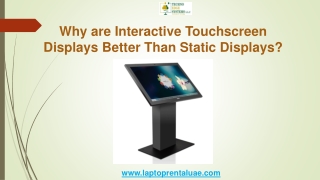 Why are Interactive Touchscreen Displays Better Than Static Displays
