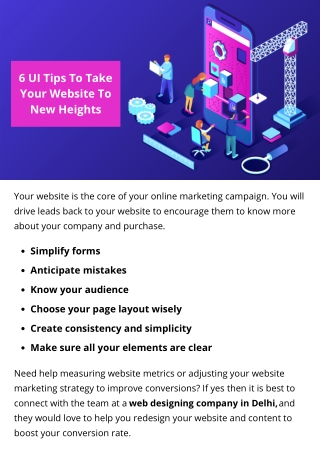 6 UI Tips To Take Your Website To New Heights