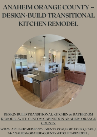 Anaheim Orange County Design-Build Transitional Kitchen remodel