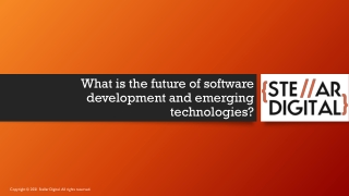 What is the future of software development and emerging technologies?