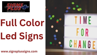 Full Color Led Signs