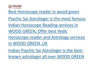 Best Horoscope reader in wood green