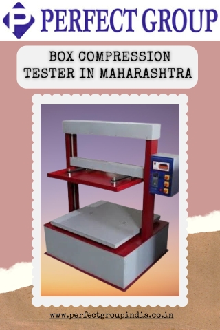 Box compression tester in Maharashtra | Perfectgroupindia