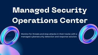 Managed Security Operations Center – CRI Advantage