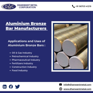 Aluminium Bronze Bar | Flanges | Round Bar |  Frp Grp Fittings | Valves - Dhanwa