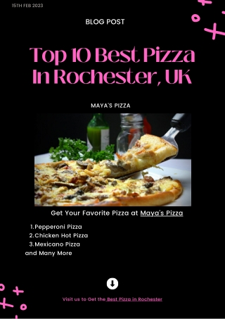 Top 10 Best Pizza In Rochester, UK