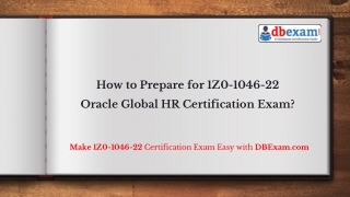 How to Prepare for 1Z0-1046-22 Oracle Global HR Certification Exam?