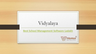 Best School Management Software Ladakh