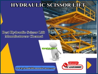 Hydraulic Scissor Lift Chennai,Tamilnadu,India,Bangalore,Hyderabad,Karnataka,Noida,UAE,Andhra,Telangana,Coimbatore,Mysor