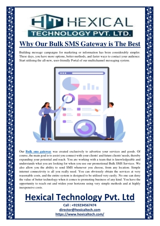 Why Our Bulk SMS Gateway is The Best