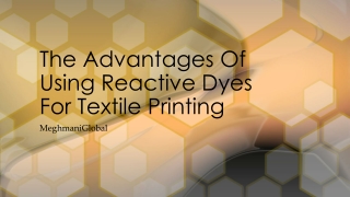 The Advantages Of Using Reactive Dyes For Textile