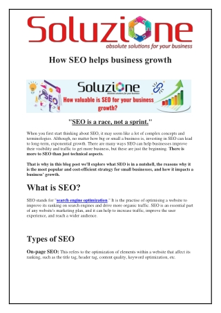 SEO: How does it help in your business growth?